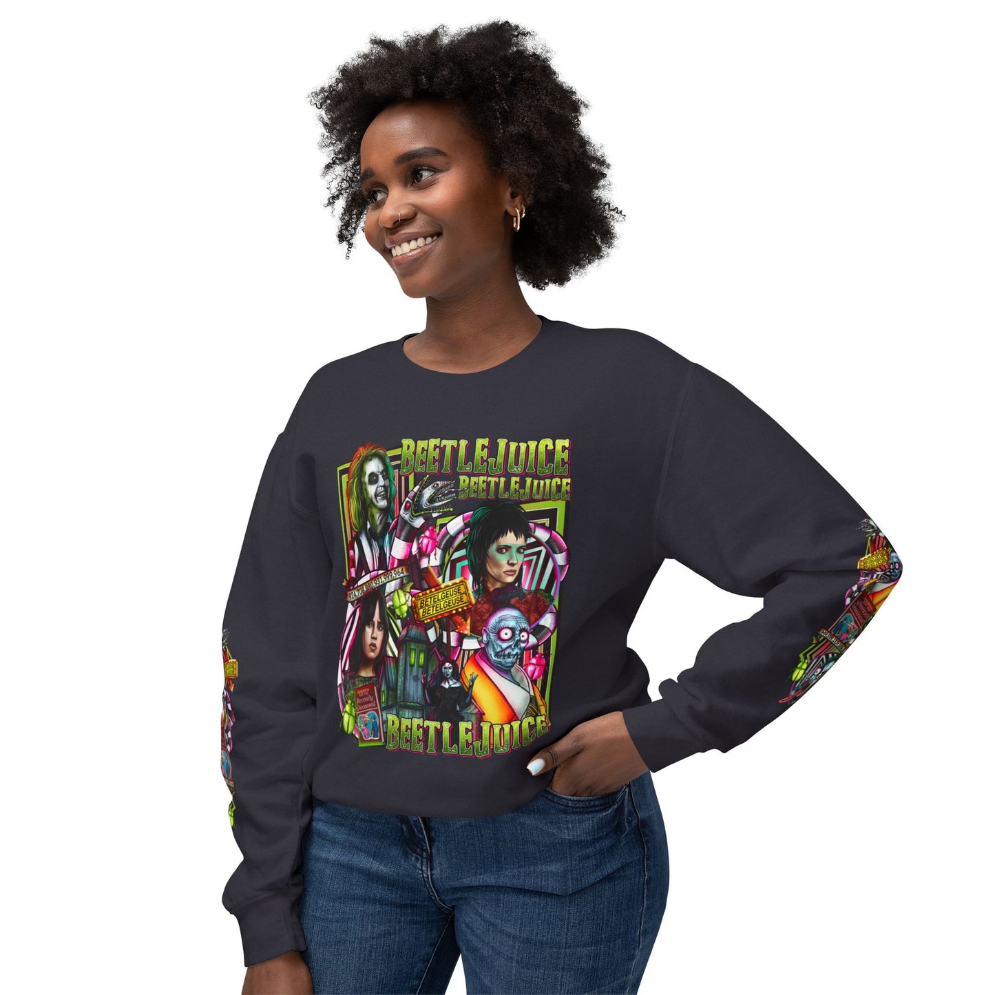 Beetlejuice Lightweight Crewneck Sweatshirt