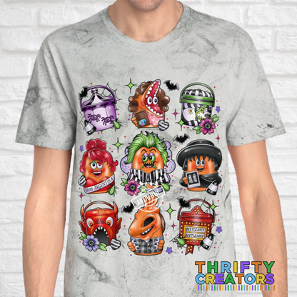 Chicken Nuggies & Boo Bucket – Beetlejuice-Inspired Comfort Colors Color Blast T-Shirt