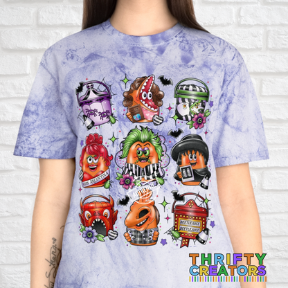 Chicken Nuggies & Boo Bucket – Beetlejuice-Inspired Comfort Colors Color Blast T-Shirt