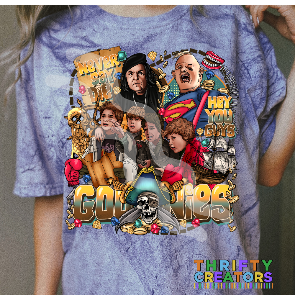 Color Blast T-Shirt for 80s Kids and Generation X - Goonies 80s Lovers