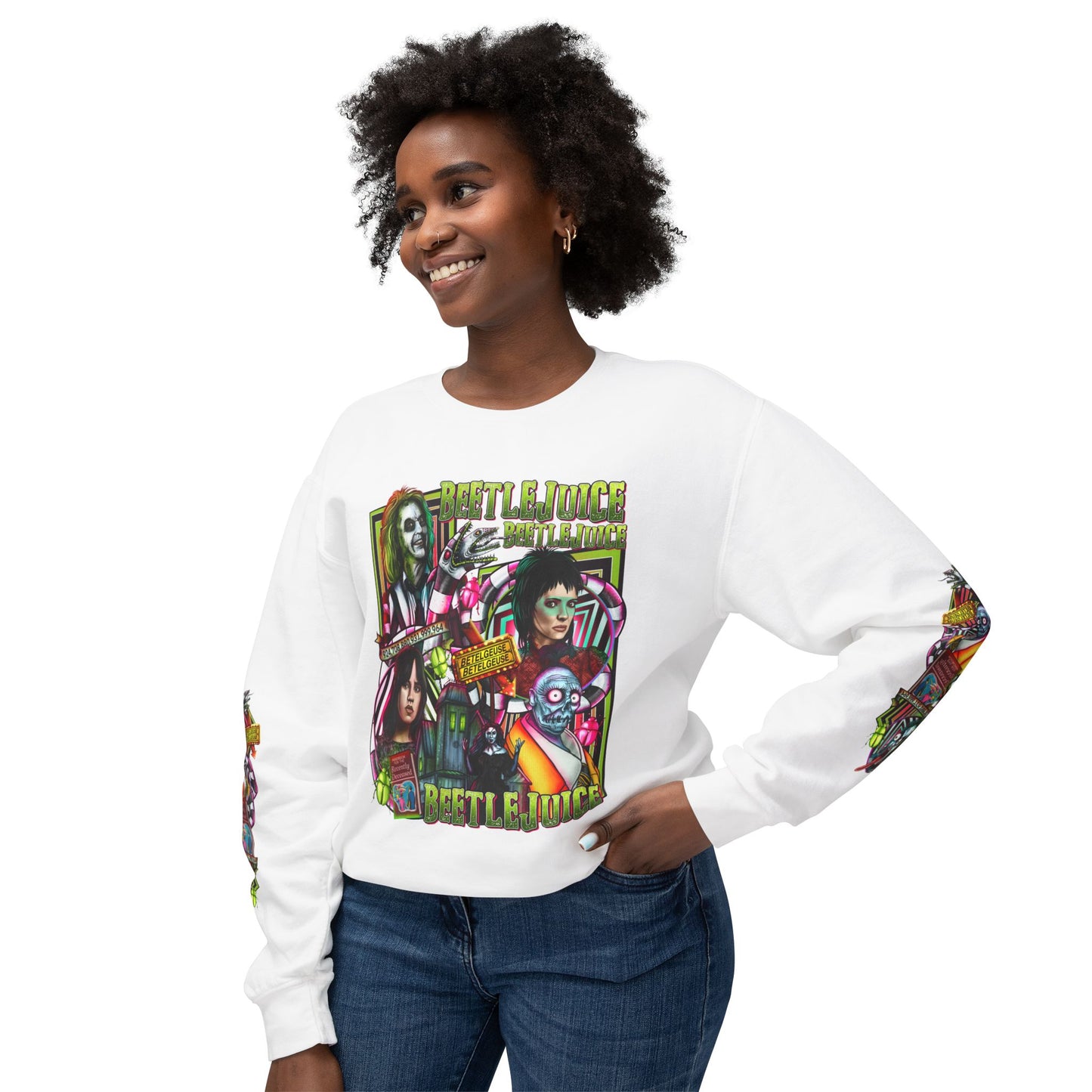 Beetlejuice Lightweight Crewneck Sweatshirt