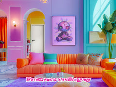 Purple Voodoo Doll png for Colorful dtf design. Colorful Png mugs and tumbler, sublimation design, kids t shirt designs - Copyright 4/22/24