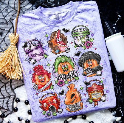 Chicken Nuggies & Boo Bucket – Beetlejuice-Inspired Comfort Colors Color Blast T-Shirt