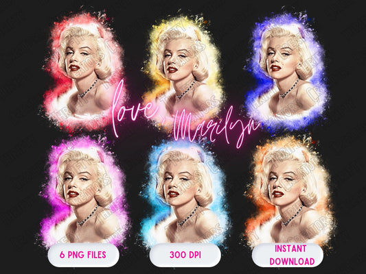 Marilyn Monroe Bubblegum Transparent PNG/SVG Digital Download Only Sublimation Design/Marilyn Monroe SublimationMarilyn Monroe Stickers
