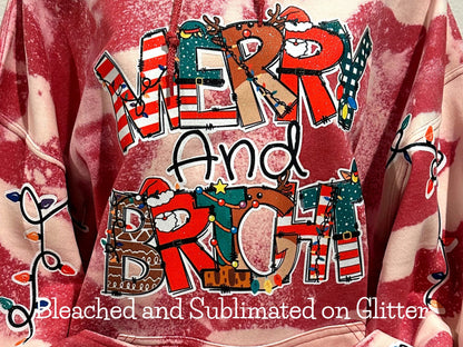 Merry and Bright Sublimation designs, Christmas Png, Christmas sublimation, holiday png, Christmas shirt design