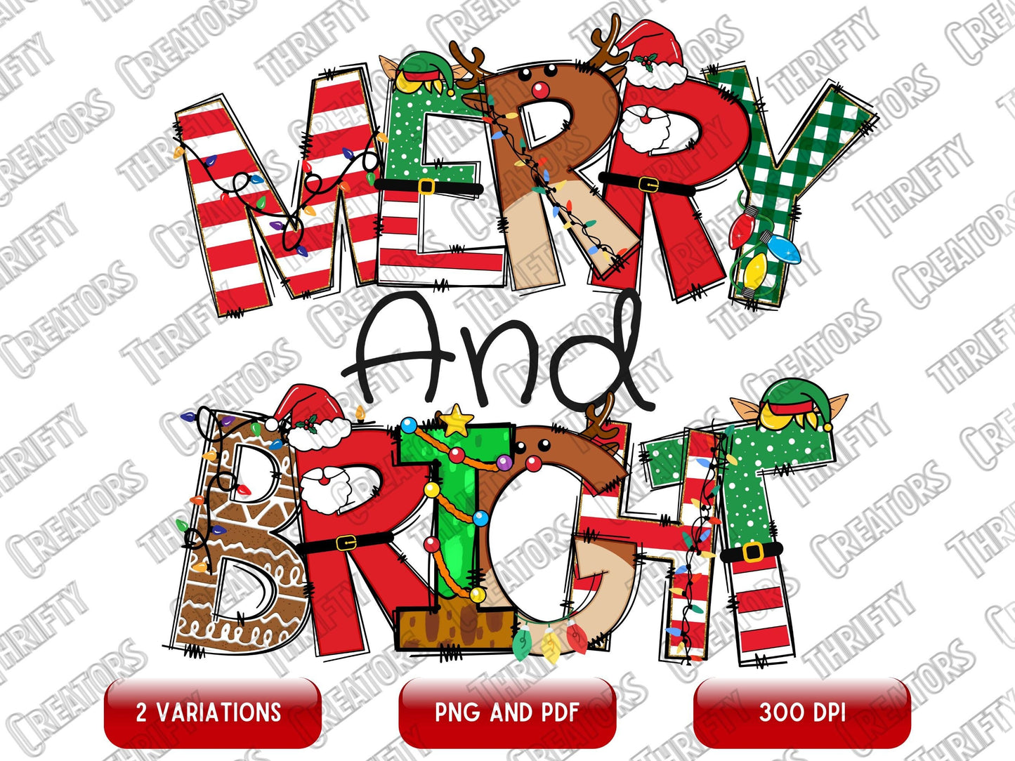 Merry and Bright Sublimation designs, Christmas Png, Christmas sublimation, holiday png, Christmas shirt design