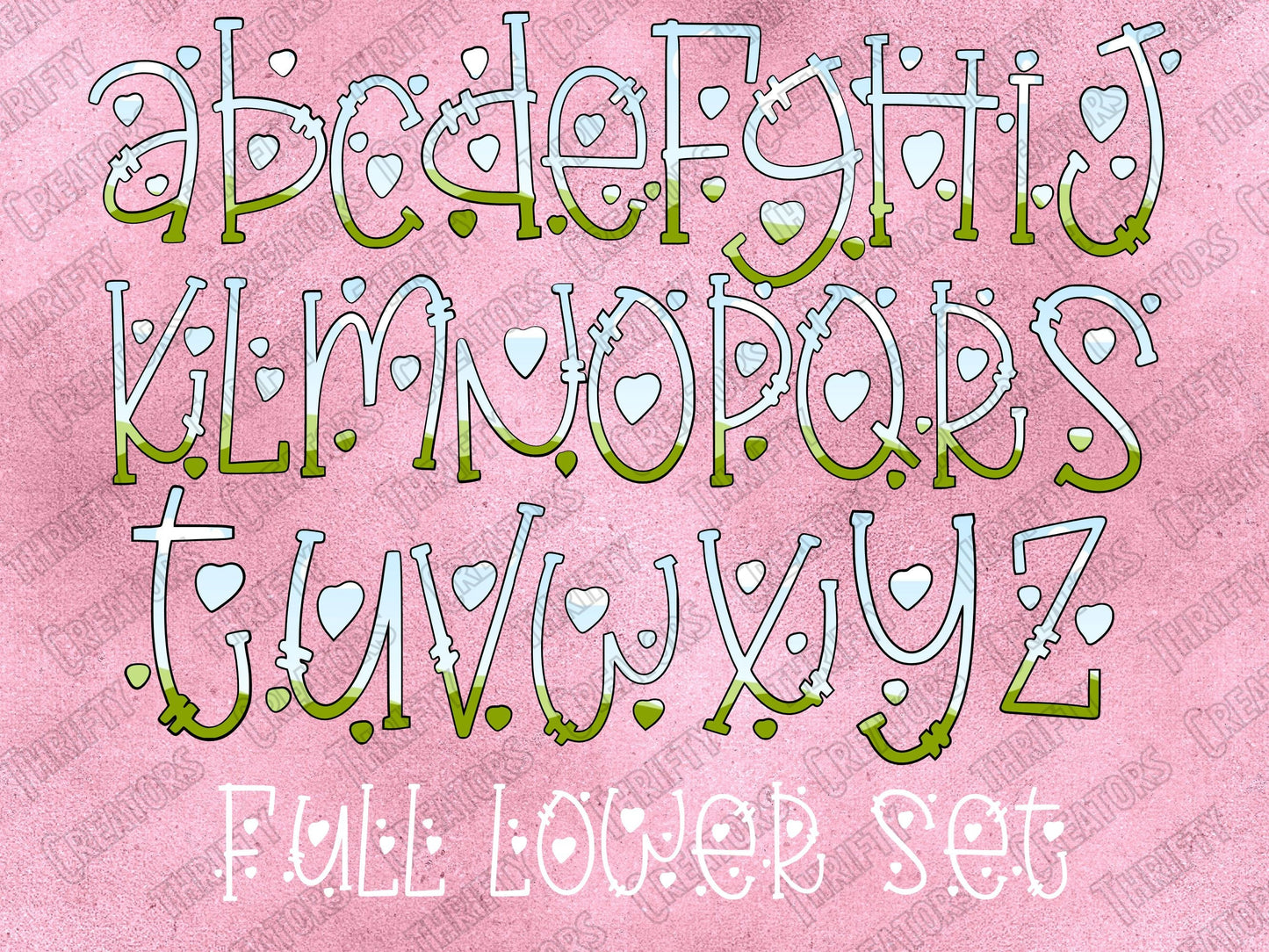 Fill your own Doodle Letters on CANVA with Commercial Use Allowed. Drag and Drop Alphaset Alphabet Letters PNG Editable Canva Frame Designs