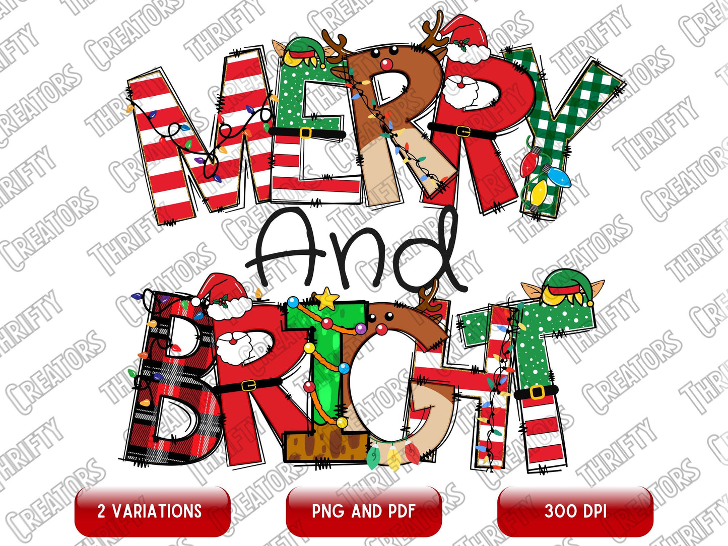 Merry and Bright Sublimation designs, Christmas Png, Christmas sublimation, holiday png, Christmas shirt design