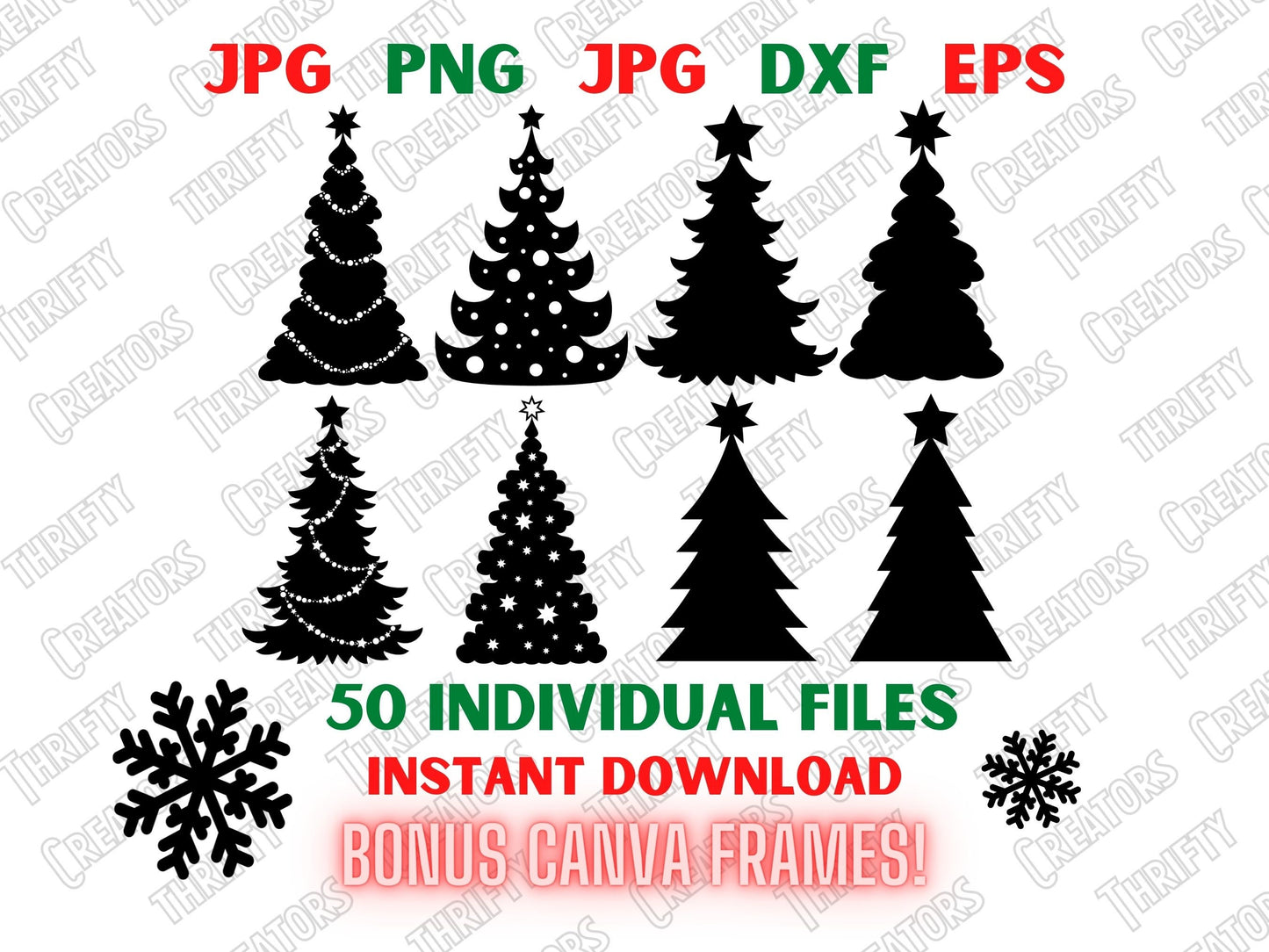 Christmas Tree Svg and Canva Frames, Christmas Svg, Christmas Tree Svg, Christmas Tree Png, Christmas Digital,Cricut,Silhouette,Dxf