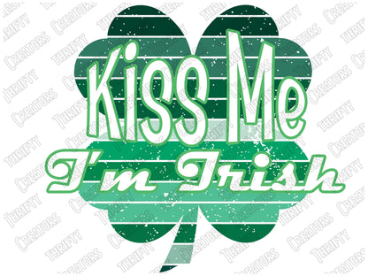 Irish Kisses and Shamrock Wishes Svg, Irish Kisses Svg, St Patricks Day Svg, Shamrock Svg, St Patricks Day Quote, St Patricks Day Saying