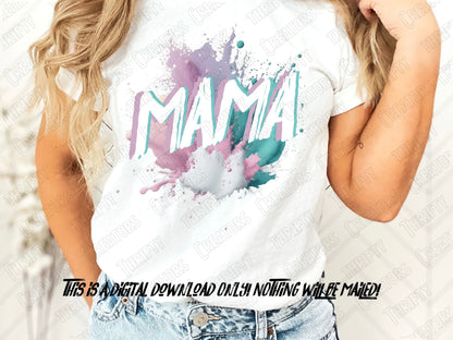 Mama png sublimation, mama png designs, mama sublimation designs, pastel sublimation design, watercolor graphic, watercolor abstract