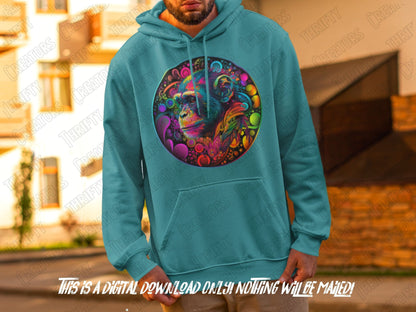 Colorful png for shirts and sublimation designs, sublimation png for shirt, neon sublimation, hip hop png, abstract png,monkey png