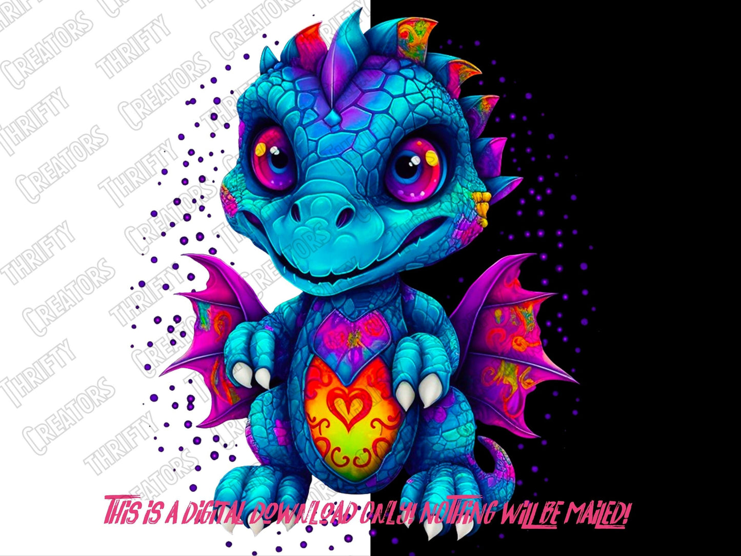 Dragon png for Colorful png design.  Kids Shirts and sublimation designs for urban design and streetwear
