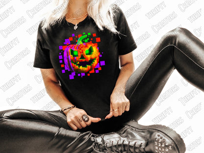 T shirt designs, dtf designs, Halloween, sublimation designs, Pumpkin png, 80s halloween, sublimation png for shirt, neon sublimation, pdf