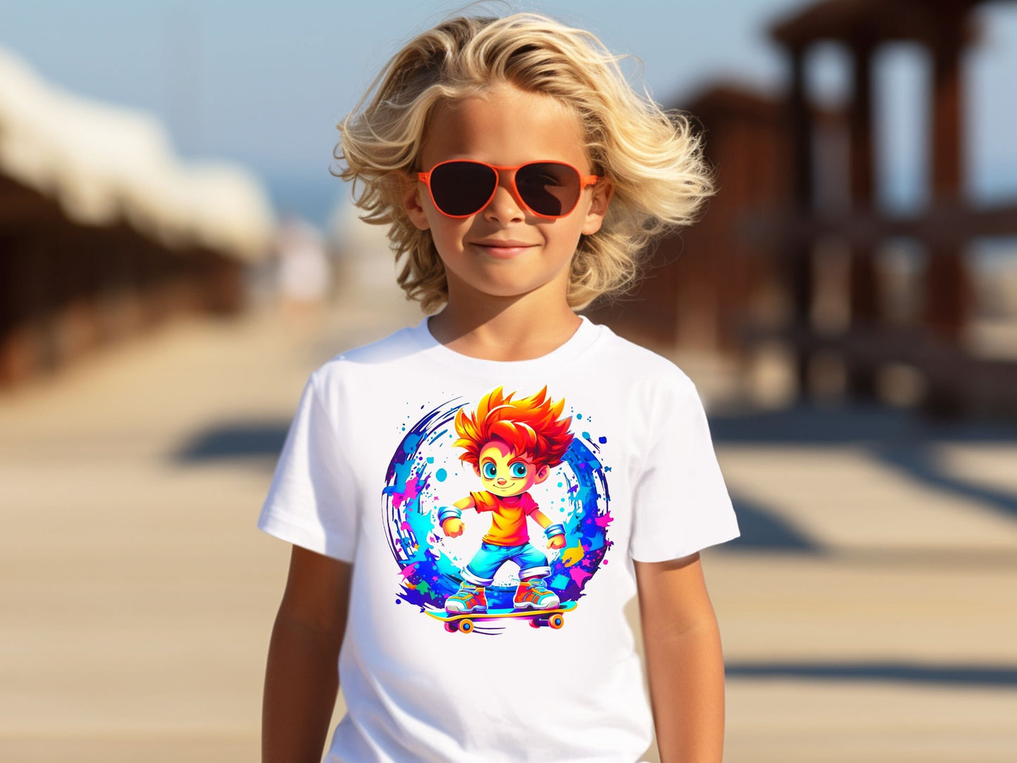 Skater boy colorful png design for sublimation designs and dtf - Thrifty Creators