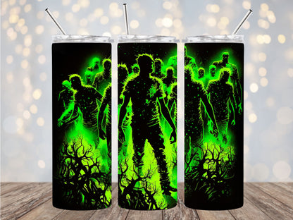 Zombie Tumbler PNG for skinny Tumblers