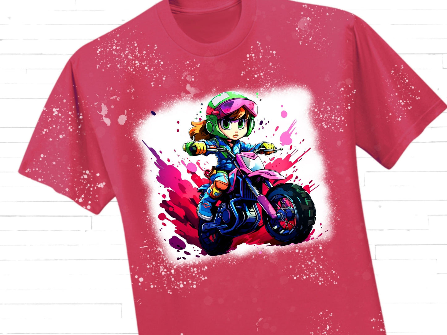 Moto Girl Sublimation Designs for girls and dtf prints for t shirts, paper crafts - Thrifty Creators