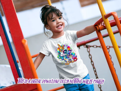 Cute Unicorn PNG, sublimation png, dtf png, design for shirts, little girl designs, unicorn clipart, shirt designs, fun png
