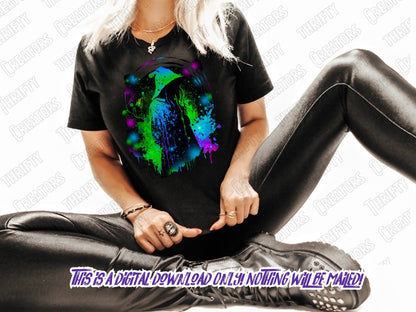 Witch Sublimation Design PNG - Halloween Tshirt Mugs Tumbler Sublimation - PNG - Thrifty Creators