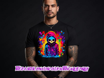 Graffiti Skullboy PNG - tshirt graphic, sublimation designs, DTF designs and clipart - Thrifty Creators