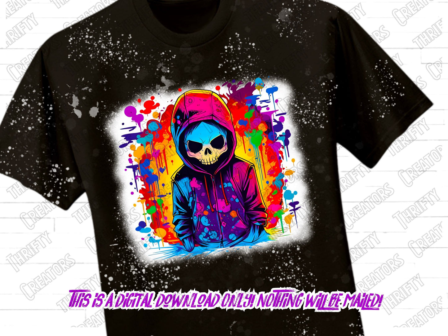 Graffiti Skullboy PNG - tshirt graphic, sublimation designs, DTF designs and clipart - Thrifty Creators