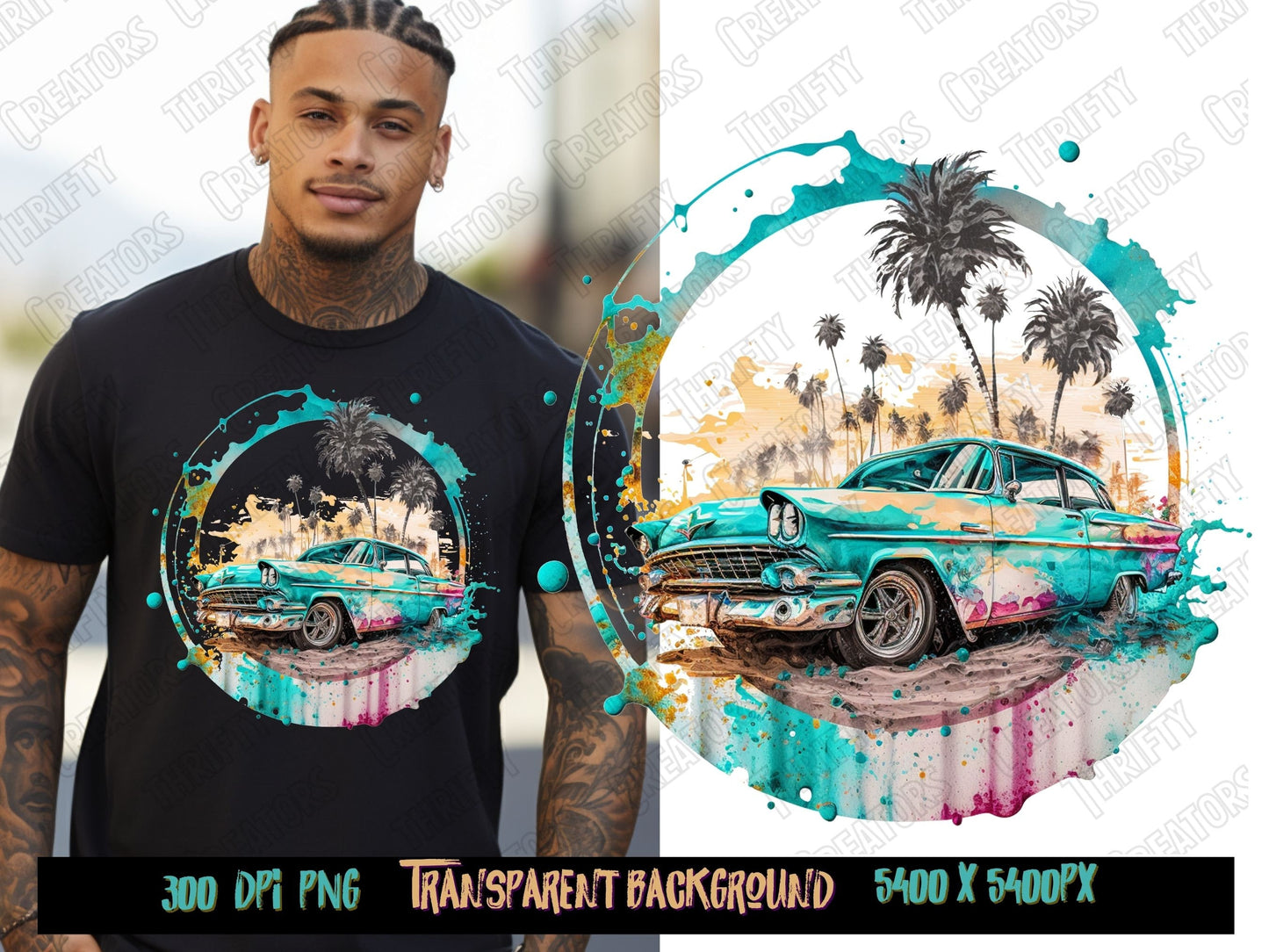 DTF png for tshirt designs, png files for sublimate, png, dtf designs, sublimate shirt designs, trend png, graphic tee png, retro car sunset