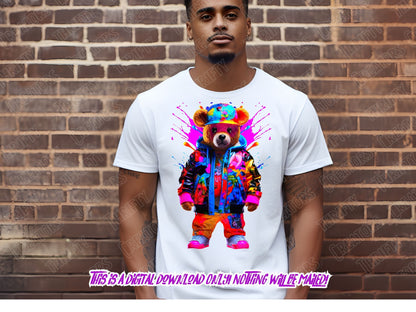 Dtf png Teddy Bear, png, for dtf designs.  TShirts designs, hip hop png, shirt designers, sublimate designs - Thrifty Creators