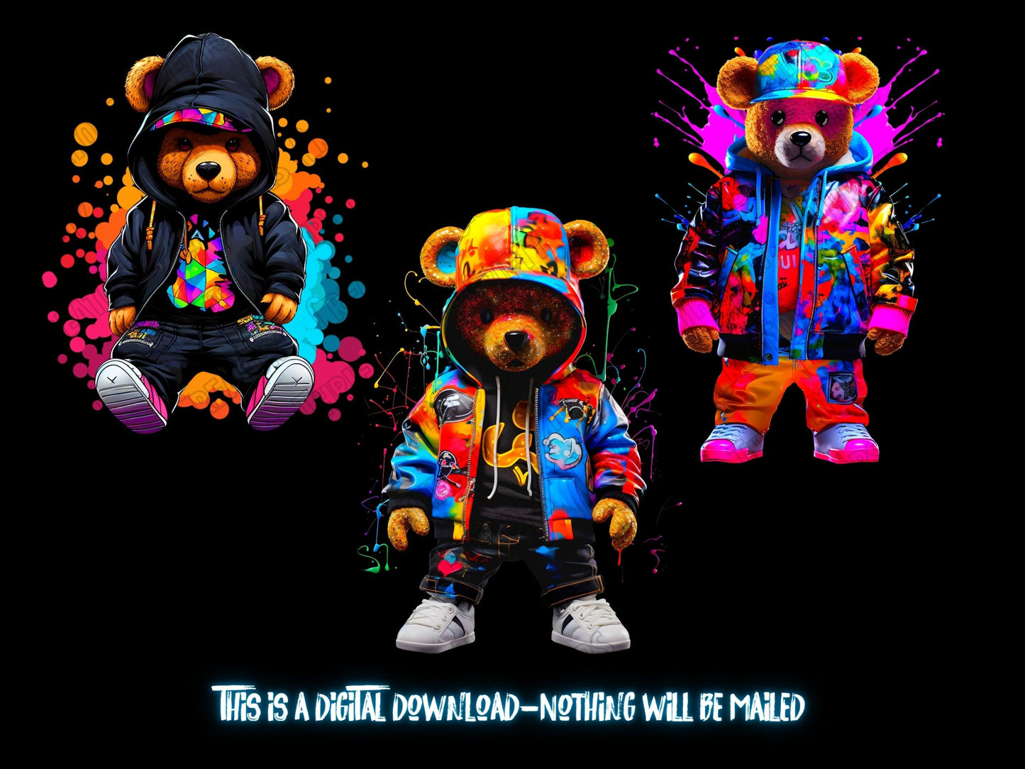 Dtf png Teddy Bear, png, for dtf designs.  TShirts designs, hip hop png, shirt designers, oso png - Thrifty Creators - Best Seller Bundle