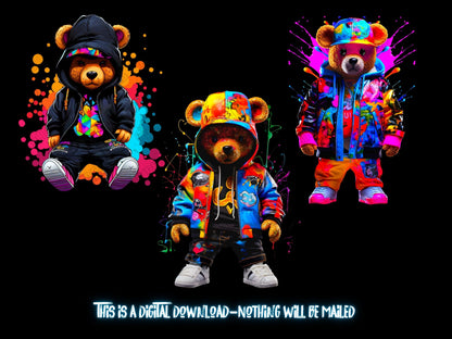 Dtf png Teddy Bear, png, for dtf designs.  TShirts designs, hip hop png, shirt designers, oso png - Thrifty Creators - Best Seller Bundle