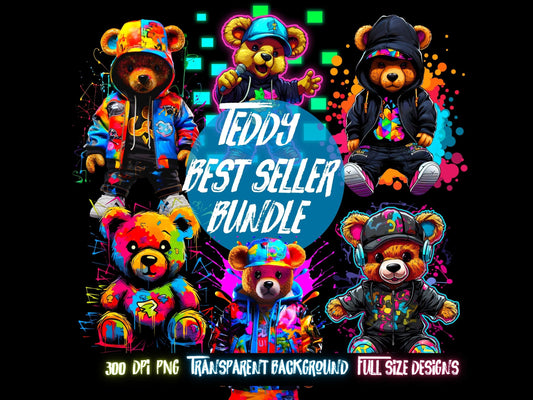 Dtf png Teddy Bear, png, for dtf designs.  TShirts designs, hip hop png, shirt designers, oso png - Thrifty Creators - Best Seller Bundle