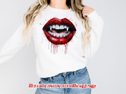 Vampire fangs dtf designs for shirt and sublimation designs for shirt, sublimation png for shirt, t shirt design, png file for sublimate