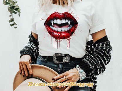 Vampire fangs dtf designs for shirt and sublimation designs for shirt, sublimation png for shirt, t shirt design, png file for sublimate