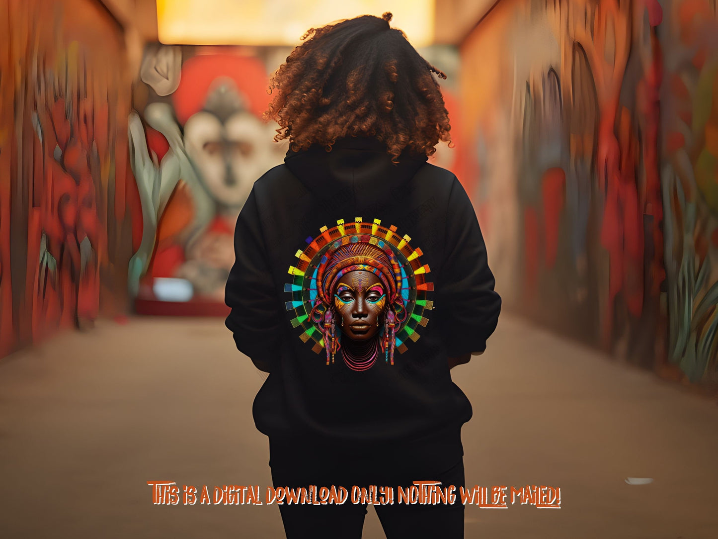 African queen png for t-shirt designs as well as DTF and sublimation,  Instant Download