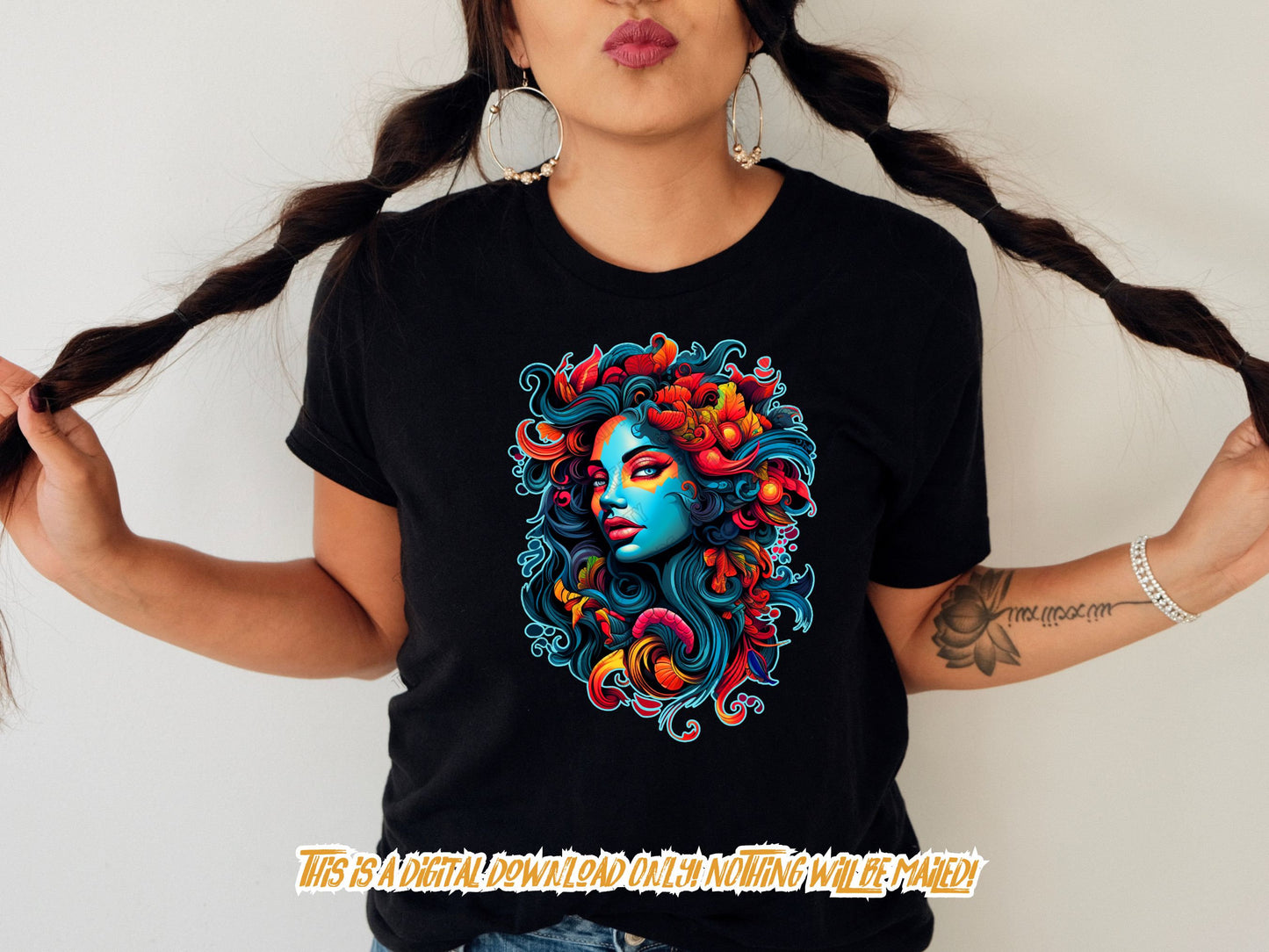 dtf designs for shirt and sublimate designs shirt, sublimation png for shirt, t shirt designs, Elaborate woman png file for sublimate design