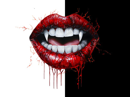 Vampire fangs dtf designs for shirt and sublimation designs for shirt, sublimation png for shirt, t shirt design, png file for sublimate