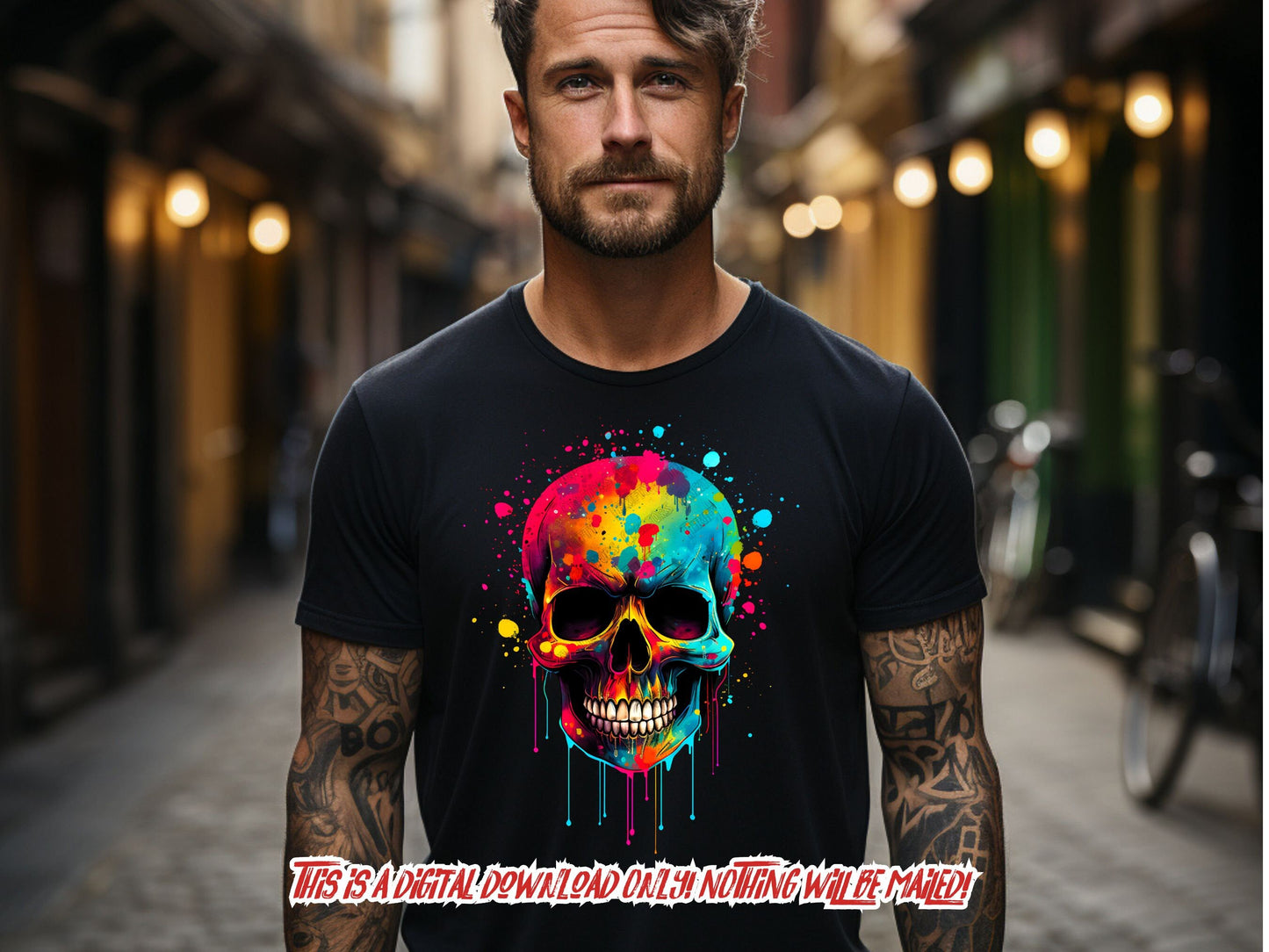 Colorful png for t-shirts and sublimate designs, graffiti png, urban design, png for men, abstract png, Hip hop skull - t shirt designs, png