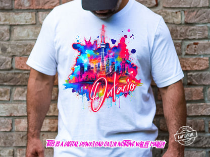 Toronto Canada Graffiti Png Colorful png design. Bonus Toronto design included, streetwear png Thrifty Creators original design