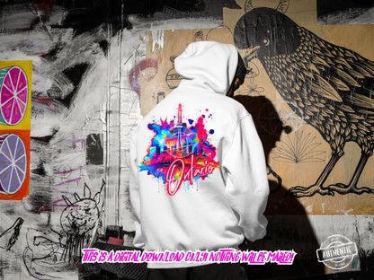 Toronto Canada Graffiti Png Colorful png design. Bonus Toronto design included, streetwear png Thrifty Creators original design