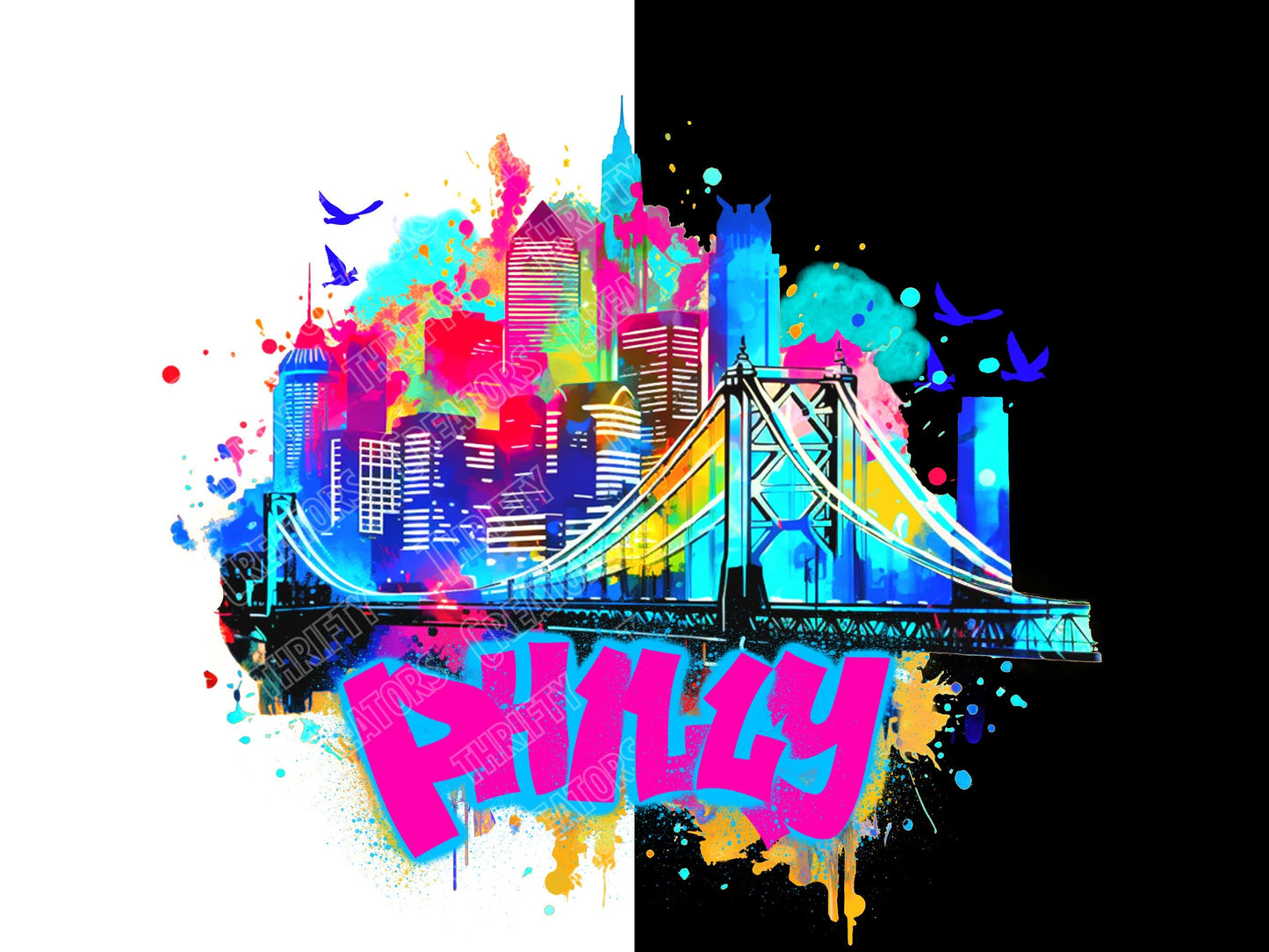 Philly Graffiti png for hoodie design and t shirt graphics.  Print on Demand Approved for streetwear hoodies and dtf t shirt graphics png