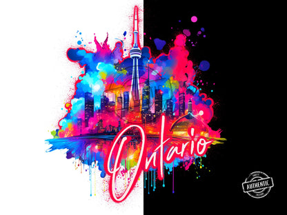 Toronto Canada Graffiti Png Colorful png design. Bonus Toronto design included, streetwear png Thrifty Creators original design