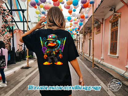 Hip Hop Duckie png for Colorful png design.  Png for shirt, sublimation designs for urban design and streetwear - Thrifty Creators