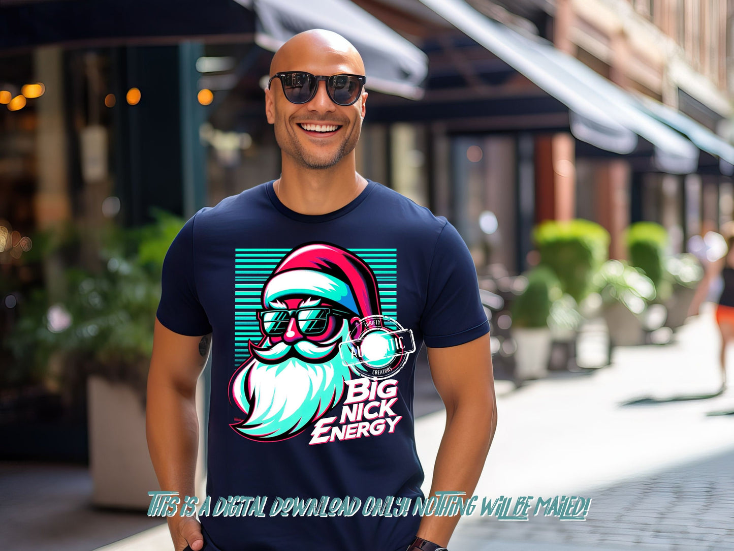 Big Nick Energy, Funny Christmas Png, Retro Santa png, Christmas png, Christmas Sublimation file for Shirt Design, Digital download, dtf png
