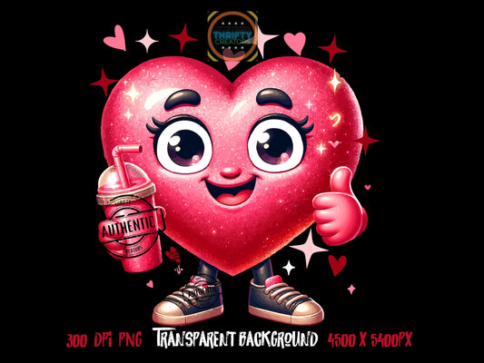 Retro valentines png,valentines day shirt png, heart mascot png, Groovy valentines popular png,Trendy png, Love png,Heart Candy png, dtf png