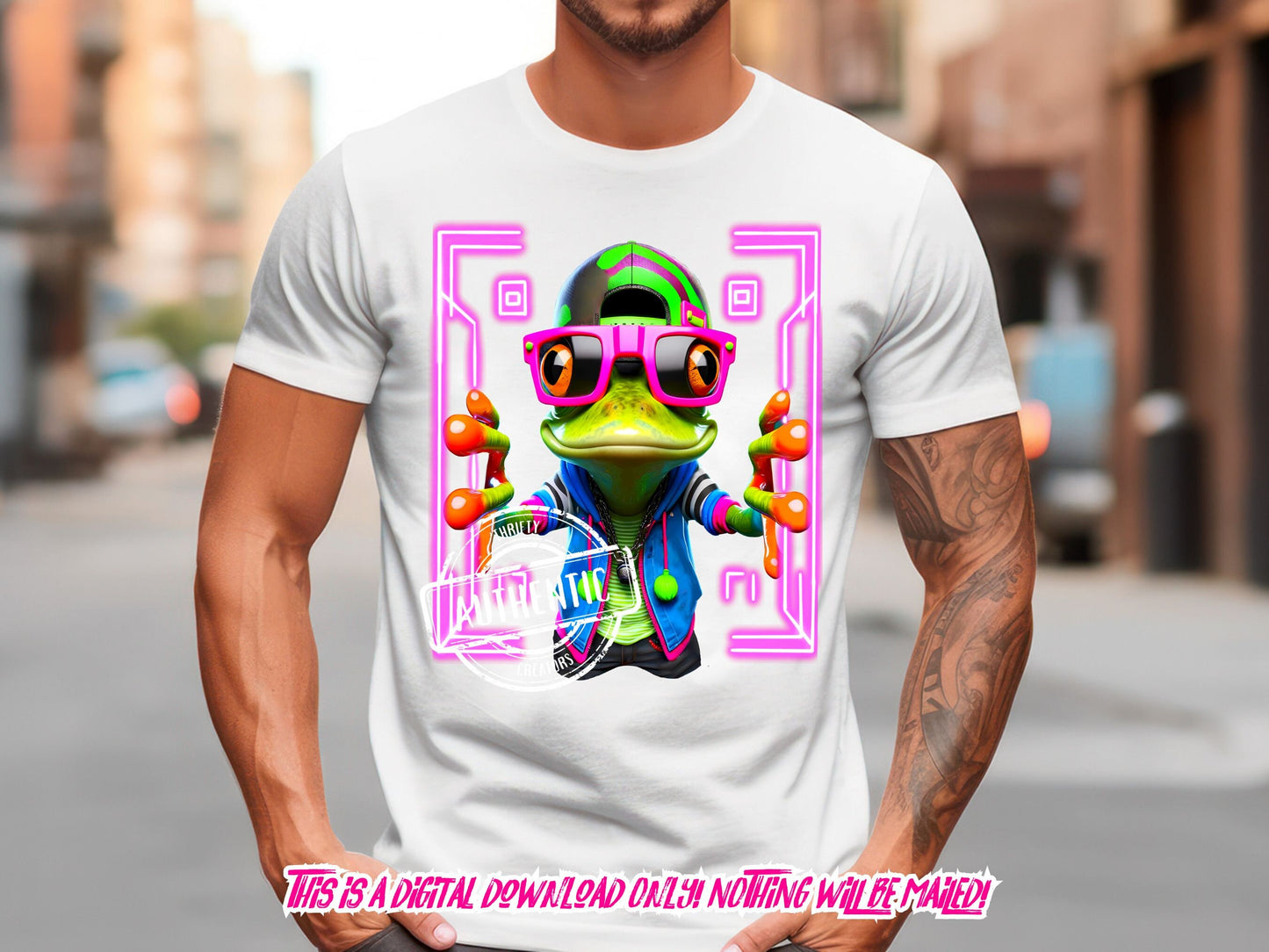 Neon Frog t-shirt graphic, Colorful png and sublimate designs, graffiti png, urban design, png for men, abstract png, - t shirt designs, png