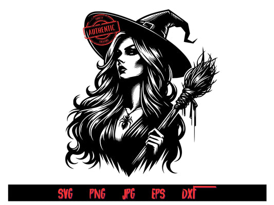 Witch SVG bundle includes png, svg, dxf. eps and jpg files.  Thrifty Creators Exclusive Design 3.1.2024